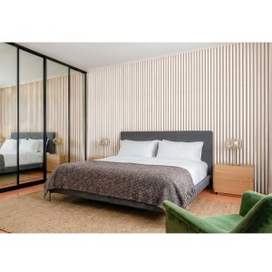 Pannello decorativo De Checchi Aosta bianco in 11,8x240 cm Sp. 1,2 cm