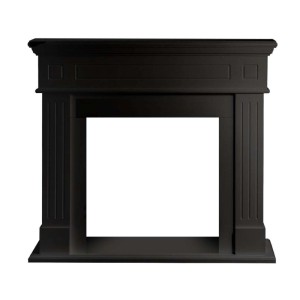 Cornice per camino in legno MDF Divina Fire Cambridge 110x36x100 cm nero