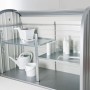 Biohort ripiano intermedio per StoreMax 190, 2 pezzi, piano in acciaio con supporti per scaffali, regolabile in altezza.