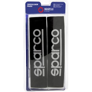 Copricintura Sparco per sedili auto, nero con logo, accessori interni auto.