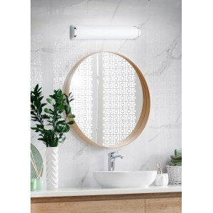 Lampada da parete Trio Xavi cromata, larghezza 30,5 cm, per bagno e illuminazione specchio.