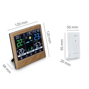 Stazione meteo e sveglia a colori con sonda esterna