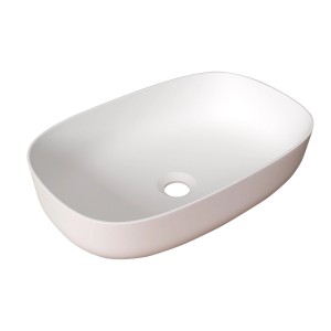Lavabo singolo t.b.t. bianco, forma ovale.