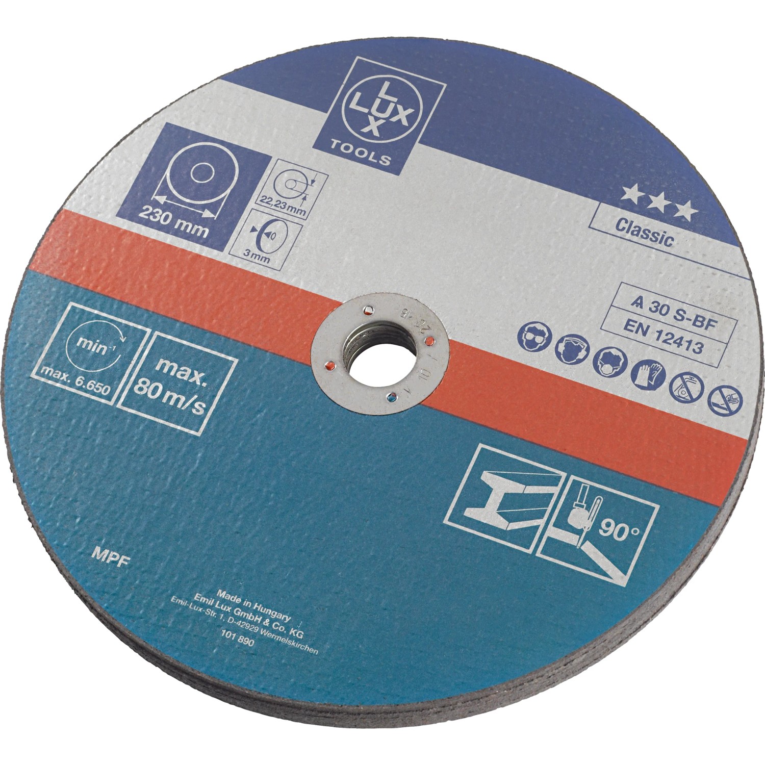 Dischi Taglio Pietra LEMAG 230mm - Confezione 5 Pezzi Per Smerigliatrice Angolare