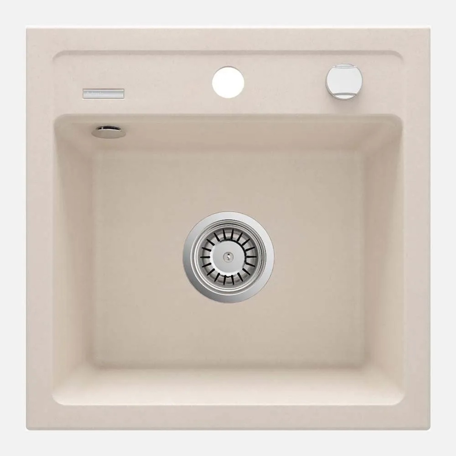 Lavello 1 vasca Idrostile Martí sifone 440x184 mm beige