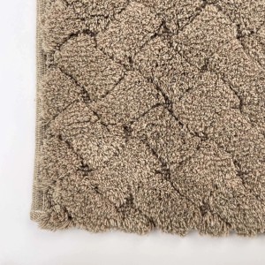 Tappeto bagno Intreccio 60x100 cm color visone
