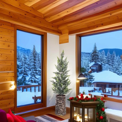 Albero di Natale artificiale mini H 47 cm