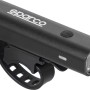 Luce per bici t.b.t. nera per maggiore sicurezza stradale.