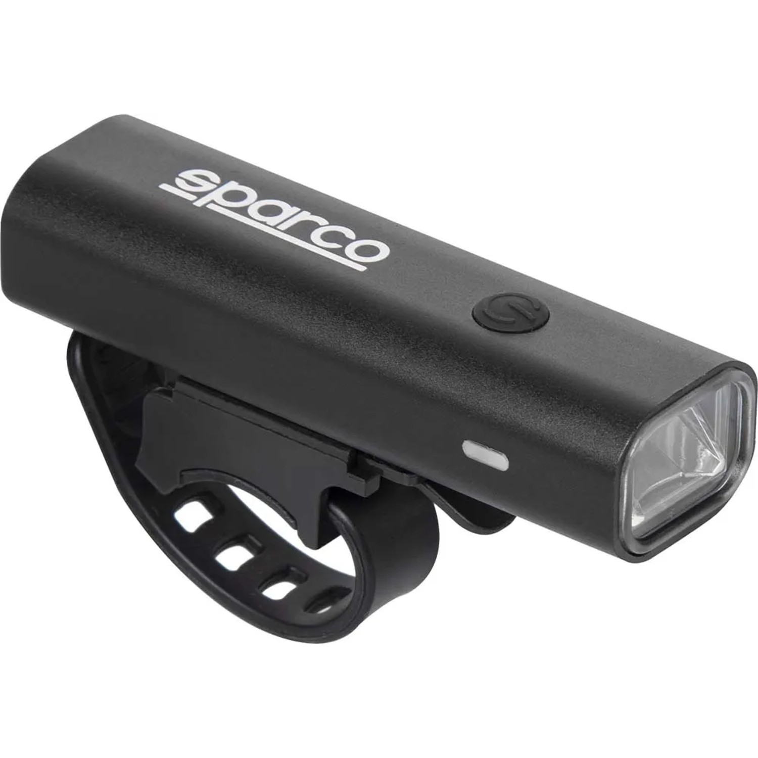Luce per bici t.b.t. nera per maggiore sicurezza stradale.