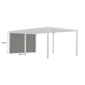 Tenda accessoria per pergola bioclimatica 3630 e 3660 antracite