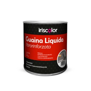 Barattolo di guaina liquida grigia (Guaina Liquida) di Iriscolor per cemento e muratura.
