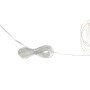 Catena luminosa solare Longo 11,9 m con LED bianco caldo e pannello solare con picchetto.