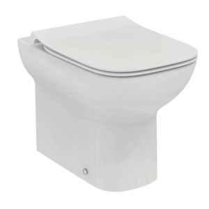 WC sospeso bianco (t.b.t.) con brida chiusa.