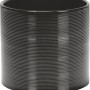 Scheurich vaso per piante 828 Glass Grey, Ø 16cm, vaso in ceramica con texture a coste.