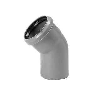 Curva HT grigia per tubi di scarico, parte della categoria Raccordi HT.