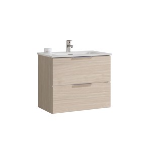 t.b.t. mobile bagno sospeso con due cassetti e lavabo da appoggio.