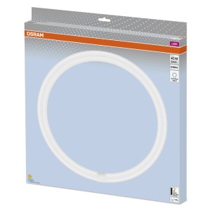 Lampada LED circolare Osram 40W nella confezione. Lampada fluorescente per interni.