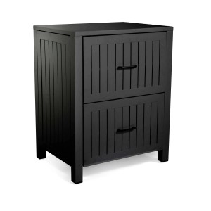 Mobile da esterno 2 cassetti in alluminio antracite 70x54,5x90 cm