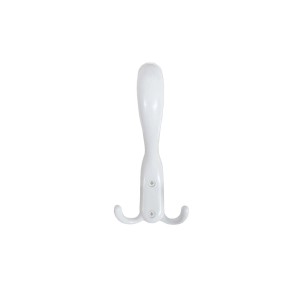 Appendiabiti bianco t.b.t. per organizer armadio con tre ganci.
