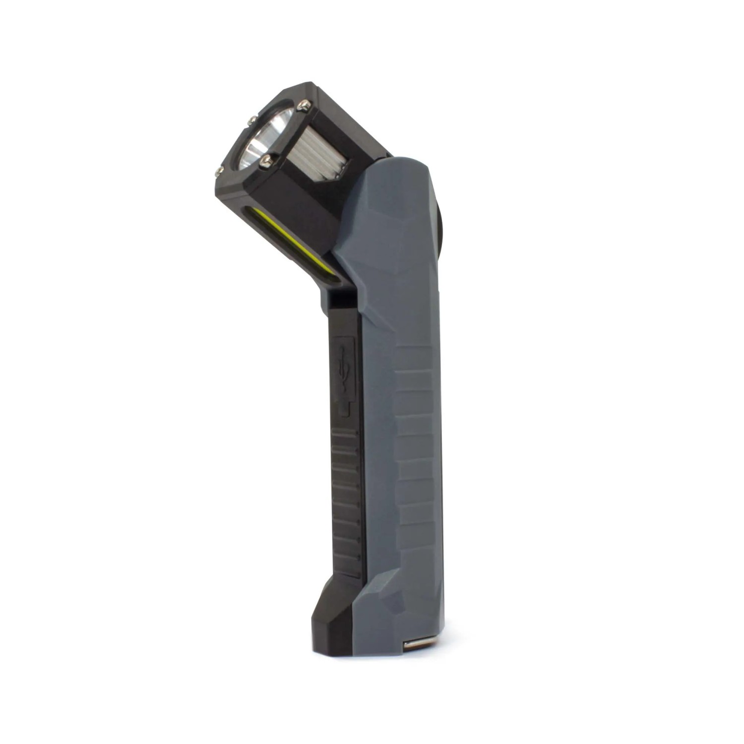 Lampe Torche LED Tactique Rechargeable USB - 4 LED + COB - Haute Luminosité - Noire