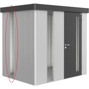 Pannello luce Biohort per casetta Neo, argento-metallizzato, per più luce naturale.