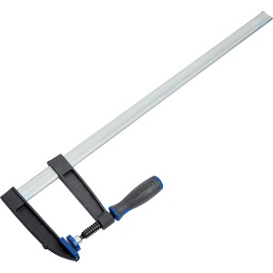 Morsetto a vite LUX Comfort, apertura 600 mm, ghisa malleabile e acciaio, per un serraggio preciso.