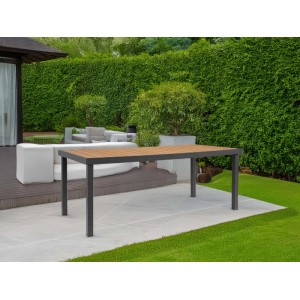 Tavolo da giardino in alluminio e polywood Niagara 190x90 cm