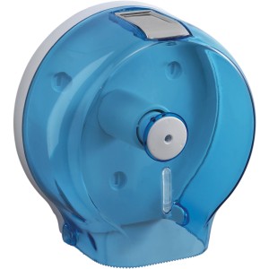 Dispenser di carta igienica t.b.t. blu per OBI, in plastica.
