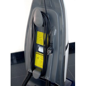 Dettaglio dell'avvolgicavo di una macchina a vapore t.b.t.