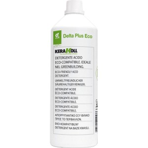 Flacone KeraKoll Delta Plus Eco, detergente acido per pavimenti.