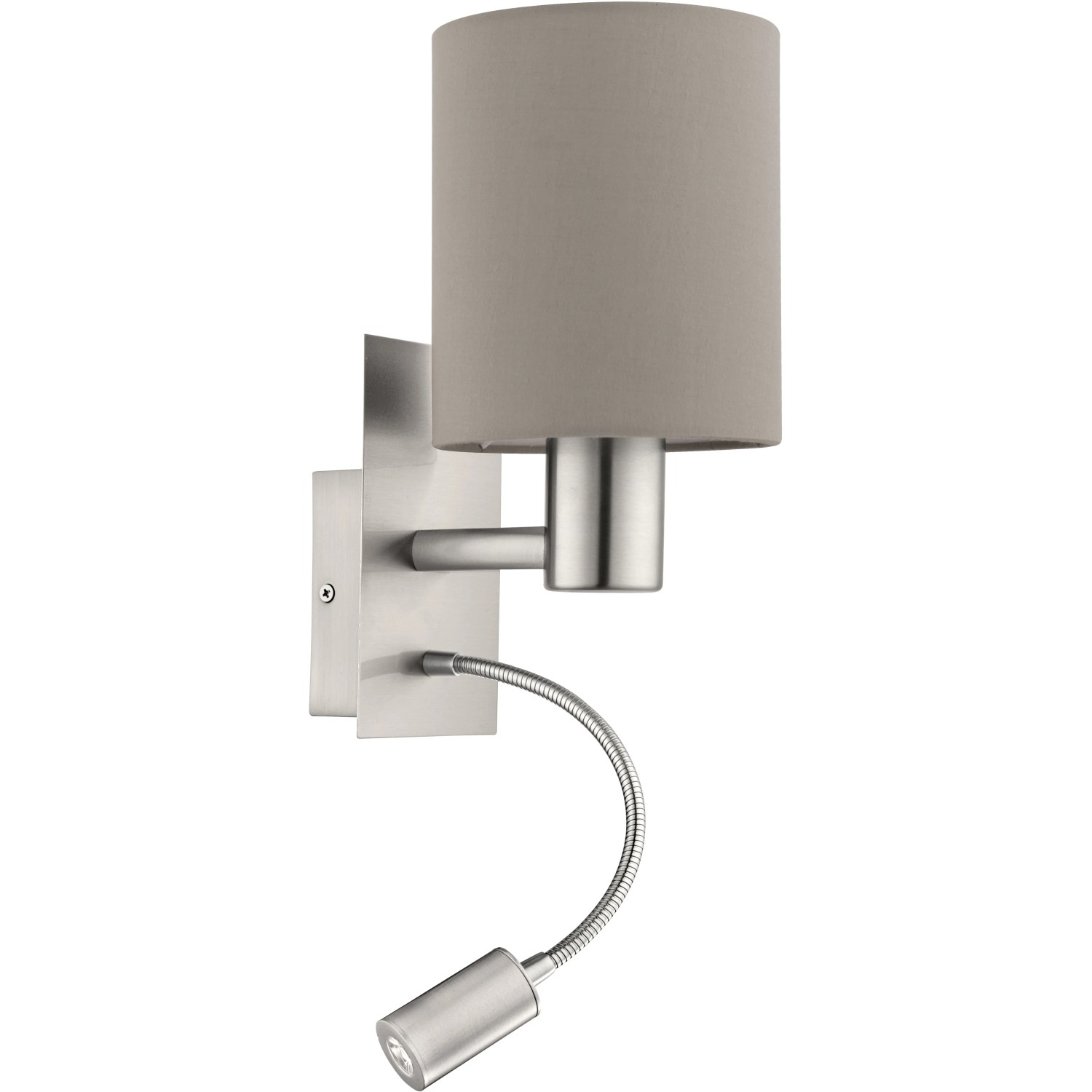 Lampada Da Tavolo LED Ricaricabile Tim, Color Nichel, Altezza 30 Cm Ip54 10049376