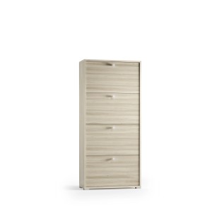 Scarpiera t.b.t. con quattro scomparti effetto legno.