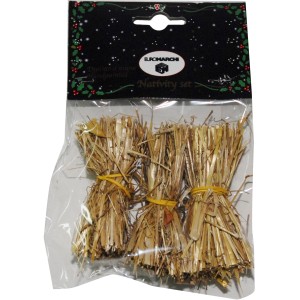 t.b.t. Presepe: Set di fasci di paglia per decorare il presepe natalizio.