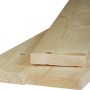 Listelli piallati t.b.t. in legno chiaro piallato, vista dettagliata della struttura del legno.