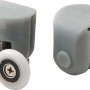Rulli superiori doppi box doccia vetro 5 mm Idrostile ø25 mm grigio