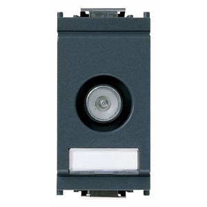 Inserto t.b.t. per presa antenna, adatto per serie di interruttori.