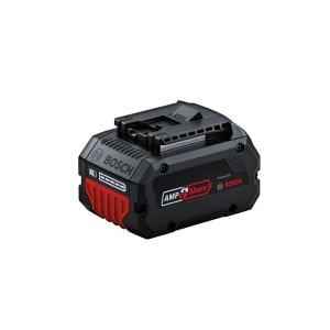 Batteria Bosch Professional ProCore 18V/5,5, nera e rossa, con indicatore di carica per elettroutensili.