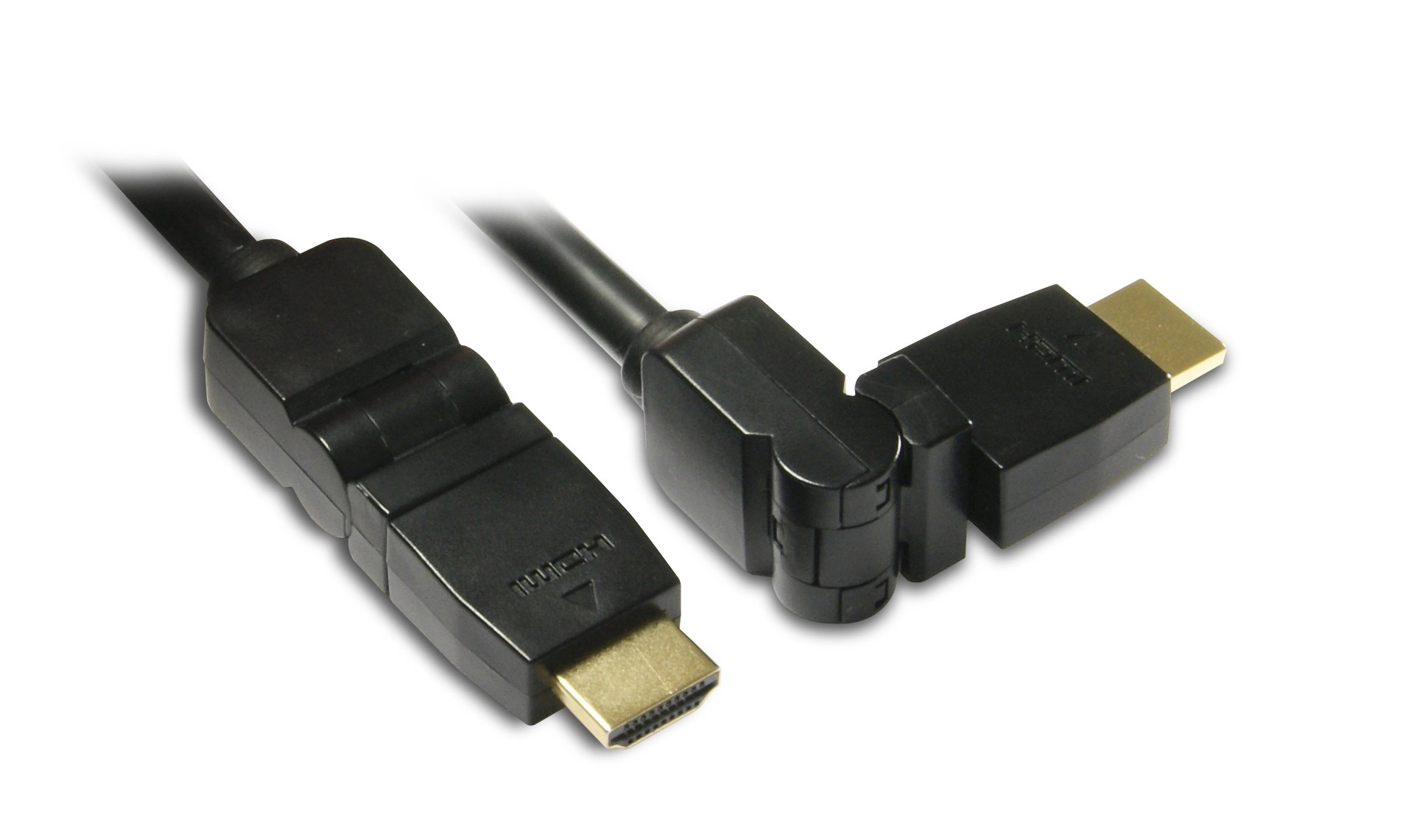 Cavo Hdmi High Speed Connettori Rotanti M Nero Obi