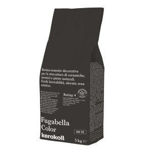 Fugabella Color stucco di Kerakoll, sacco da 3 kg per piastrelle, mosaici e pietre naturali.