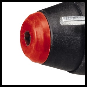 Dettaglio: Cappuccio antipolvere rosso sul martello perforatore Einhell TE-RH 32-1600.