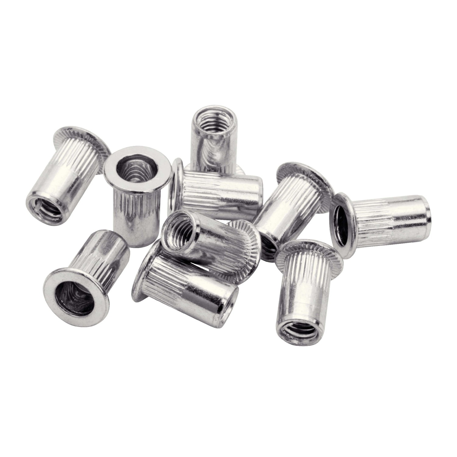 Dadi a rivetto Rapid M6, 20 pezzi, con punta da trapano. Per pinza per dadi a rivetto RP110 e accessorio RP160.