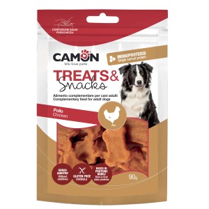 Snack per cani al pollo, senza glutine e senza additivi.
