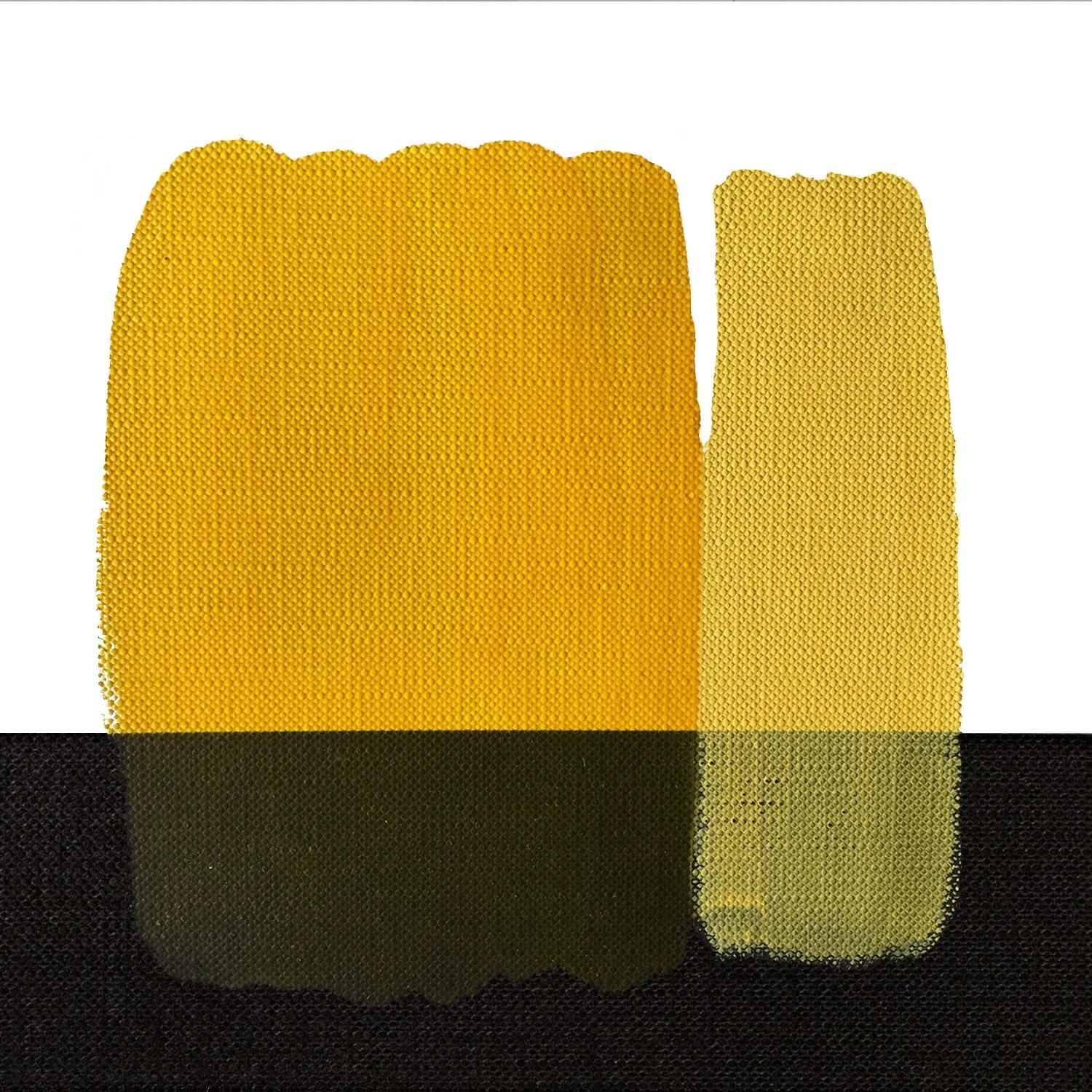 Campioni di colore nei toni del giallo e dell'oro per colori per tessuti.