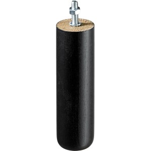 Gamba per mobile Hettich Hamburg, 150mm, faggio nero, con vite M8.