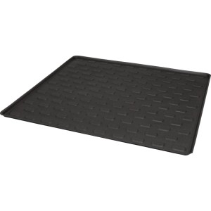 Tappetino baule auto antracite, 100x90 cm, in PE, con bordo rialzato e struttura antiscivolo per protezione.