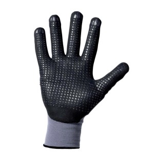 Guanto da lavoro nero t.b.t. con rilievi per una presa migliore.