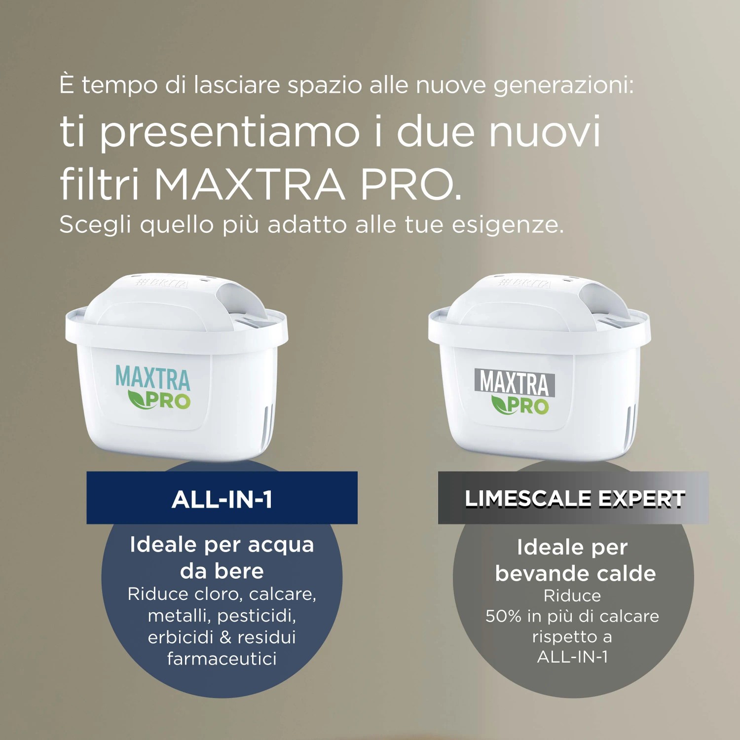 Due cartucce filtro acqua t.b.t., MAXTRA PRO, per acqua potabile pulita e bevande calde.
