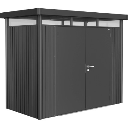 Casetta da giardino Biohort HighLine sp 0,5 mm 222x275x155 cm grigio 2 batt.