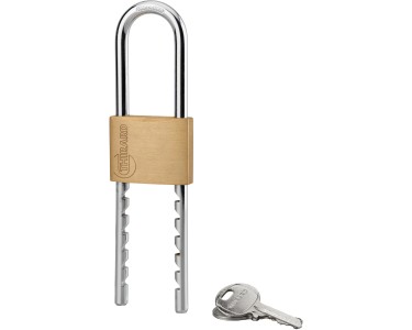 Lucchetto Arco Lungo Lucchetto In Ottone Silverline - Arco Lungo 50mm | Con 3 Chiavi Per Cancelli E Capannoni Lucchetto Silverline - Foto 10