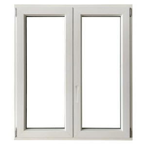 Finestra in PVC bianca a due ante per la tua casa.